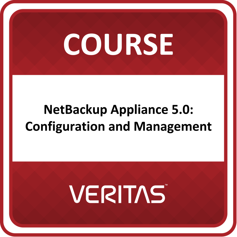 Implementing Veritas NetBackup Appliances 5.0: Configuration and Management Core Technologies